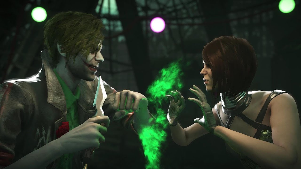 Injustice 2 : Joker Vs Enchantress - All Intro/Outros, Clash Dialogues, Super Moves