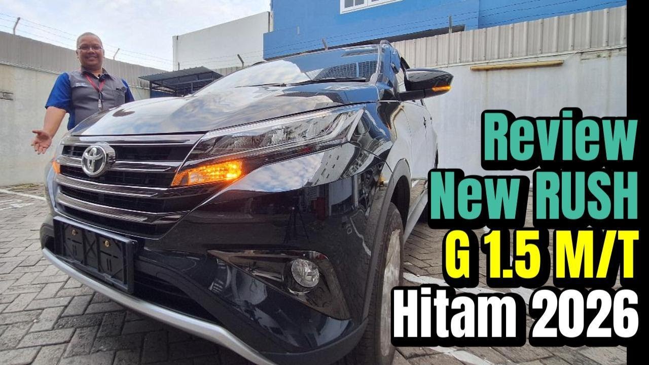 Fitur Lengkap Pada Toyota New Rush 1.5 G Manual Warna Hitam Tahun 2026 |Toyota Medan 085362072000