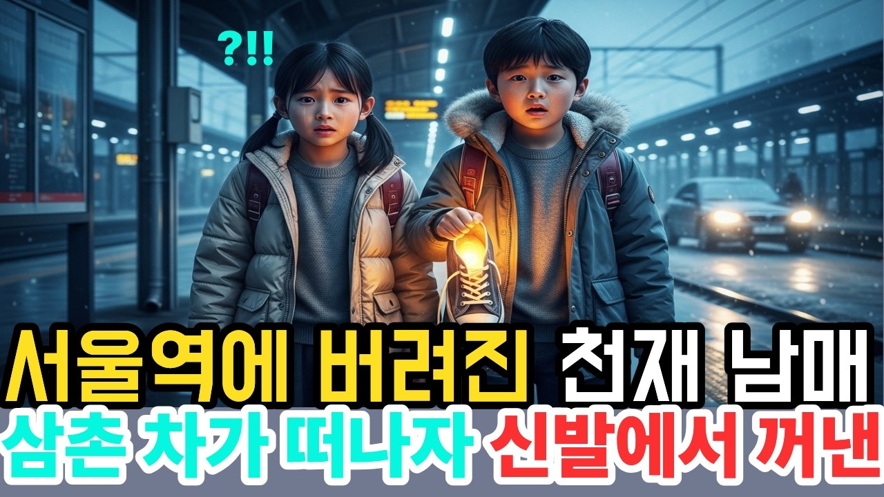 서울역에 버려진 천재 남매 ,삼촌 차가 떠나자 신발에서 꺼낸! 노후사연 ㅣ감동사연 ㅣ반전사연 ㅣ오디오북 ㅣ라디오사연