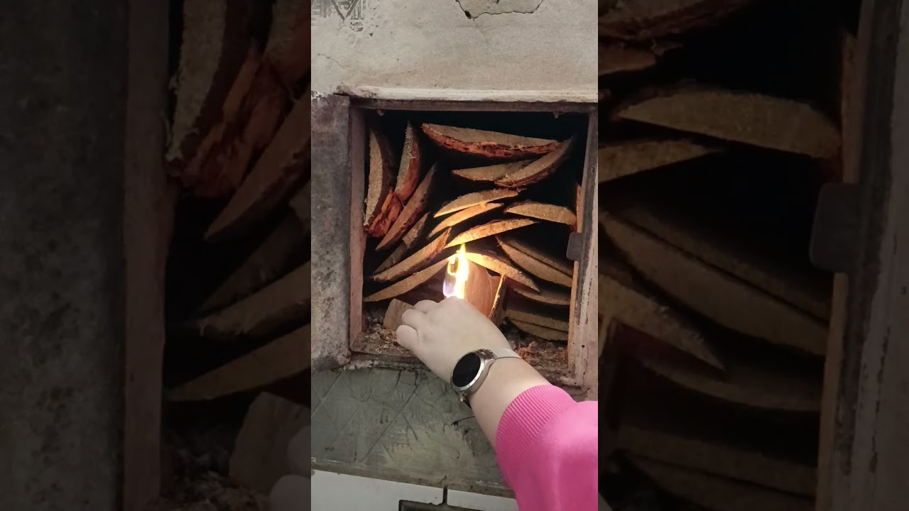 Прогулка в соседний посёлок, топлю печь