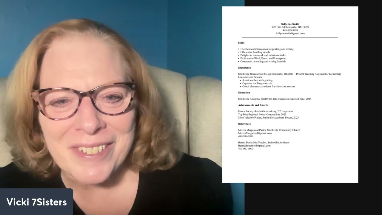 First Resume for Your Teen's First Job Application