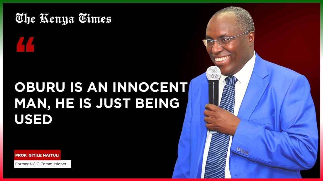 Oburu Odinga is Just an Innocent Man Being Used- Prof. Gitile Naituli