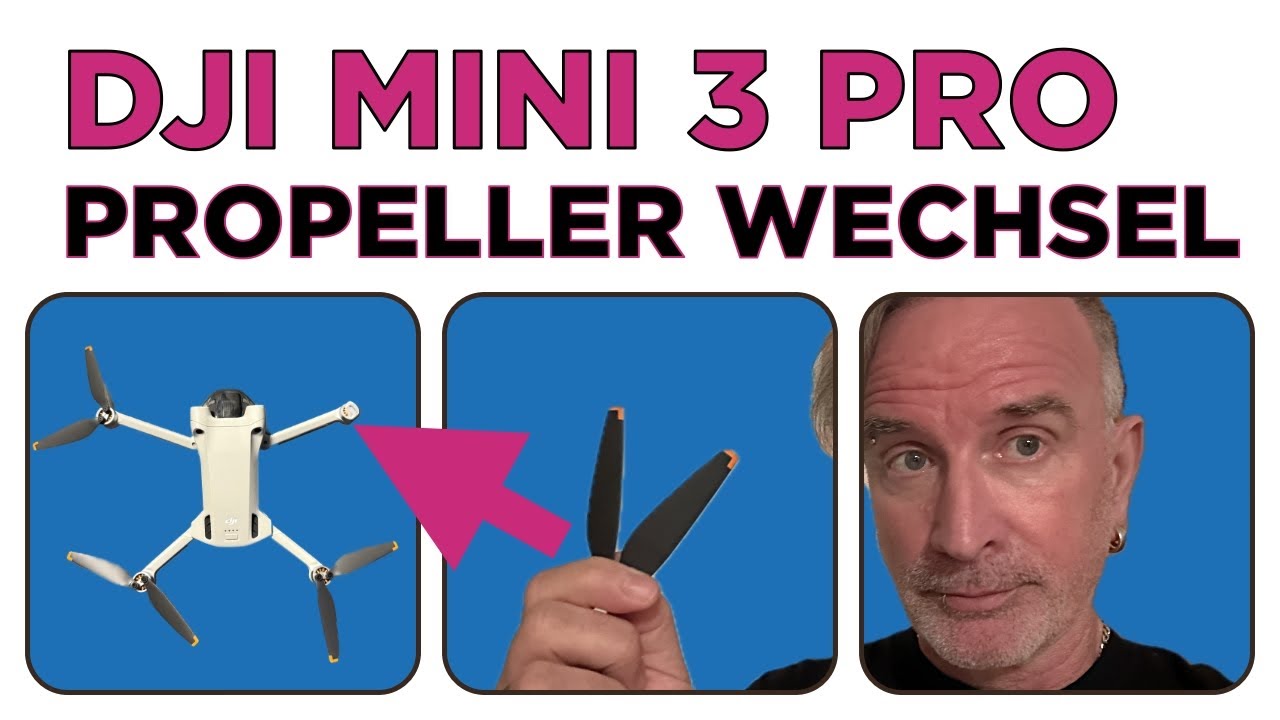 🔧 DJI Mini 3 Pro - Propeller wechseln leicht gemacht! 🔧