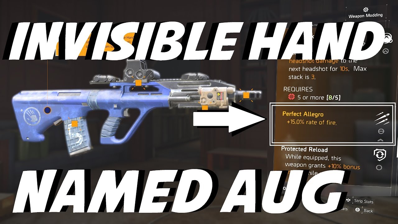 The Division 2 | TU6 The Invisible Hand | Perfect Allegro