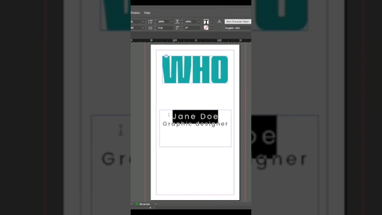 How to change font color in Indesign
