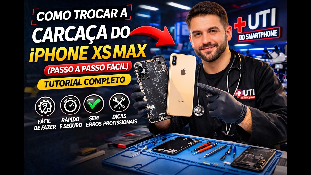 Como Trocar a Carcaça do iPhone XS Max (Passo a Passo Fácil) | Tutorial Completo