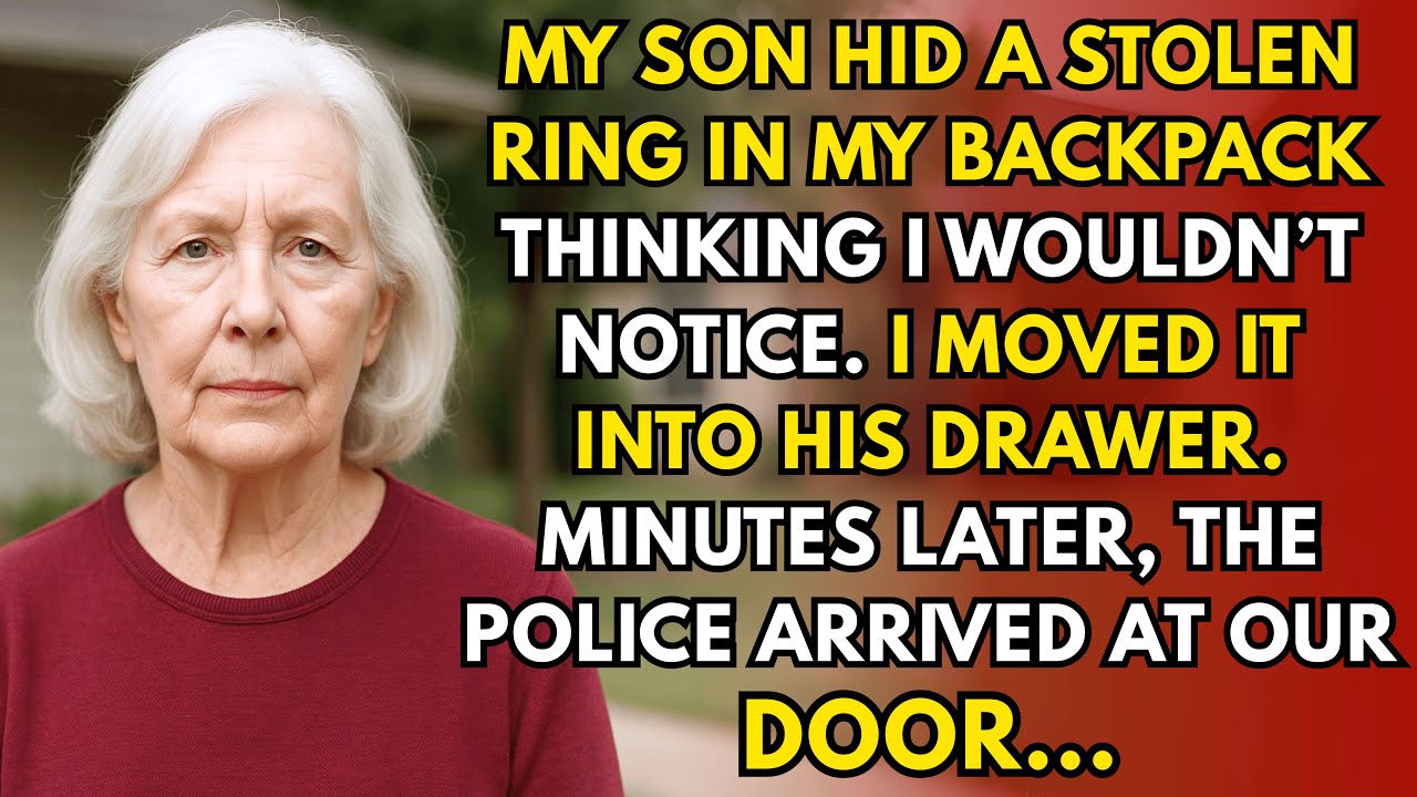 My Son Hid a Stolen Ring in My Bag. I Quietly Moved It. The Police Found It in His Drawer.