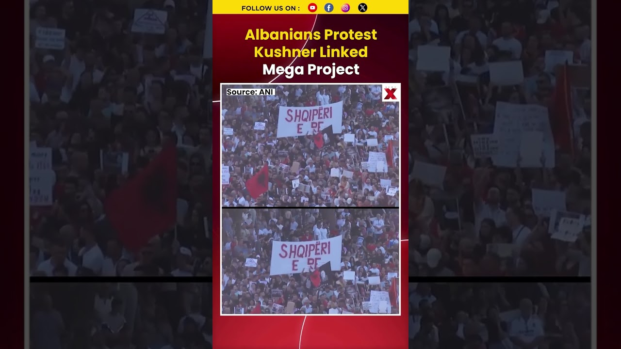 #mustwatch Over 1,000 Protesters Rally in Albania Against Kushner-Linked Luxury Development