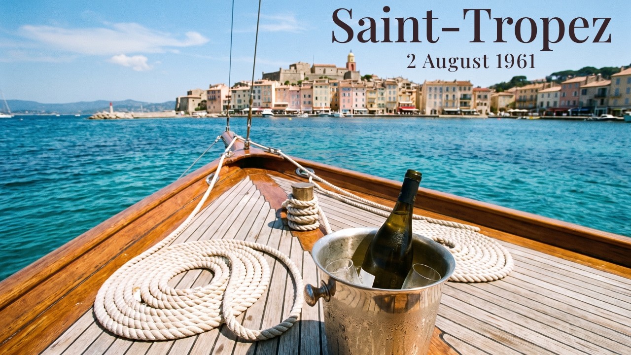 Sailing Saint-Tropez 1961 ⛵️ Coastal Luxury & Vintage Bossa Nova