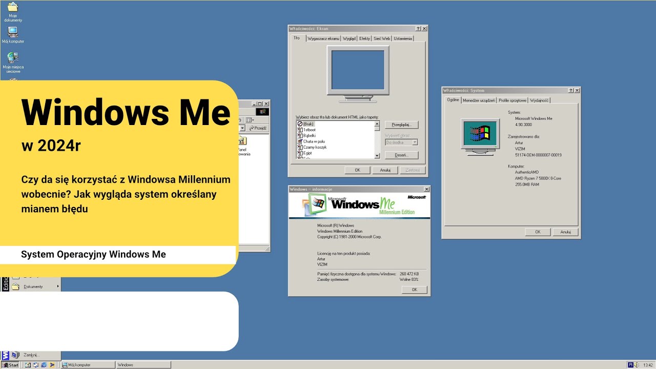 Windows Me czy da się z niego korzystać w 2024 roku #windowsme #windows