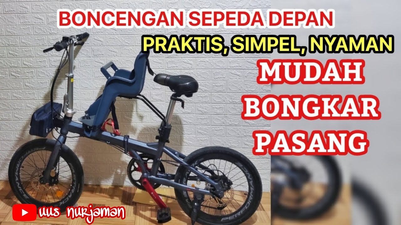 BONCENGAN ANAK SEPEDA LIPAT!! Akhirnya Bisa Gowes Bareng Anak,  Mudah Bongkar Pasang