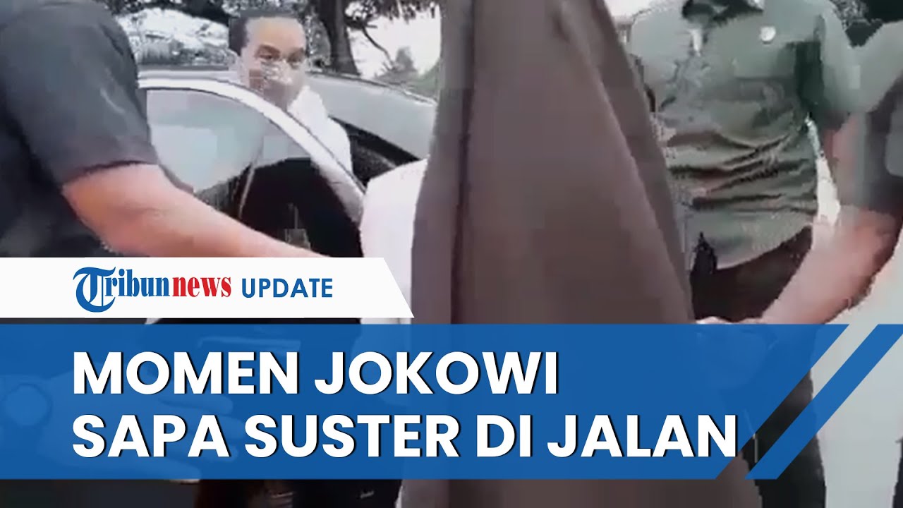 Video Detik-detik Presiden Jokowi di Panggil Seorang Suster di Jayapura, Langsung Berhenti & Menyapa