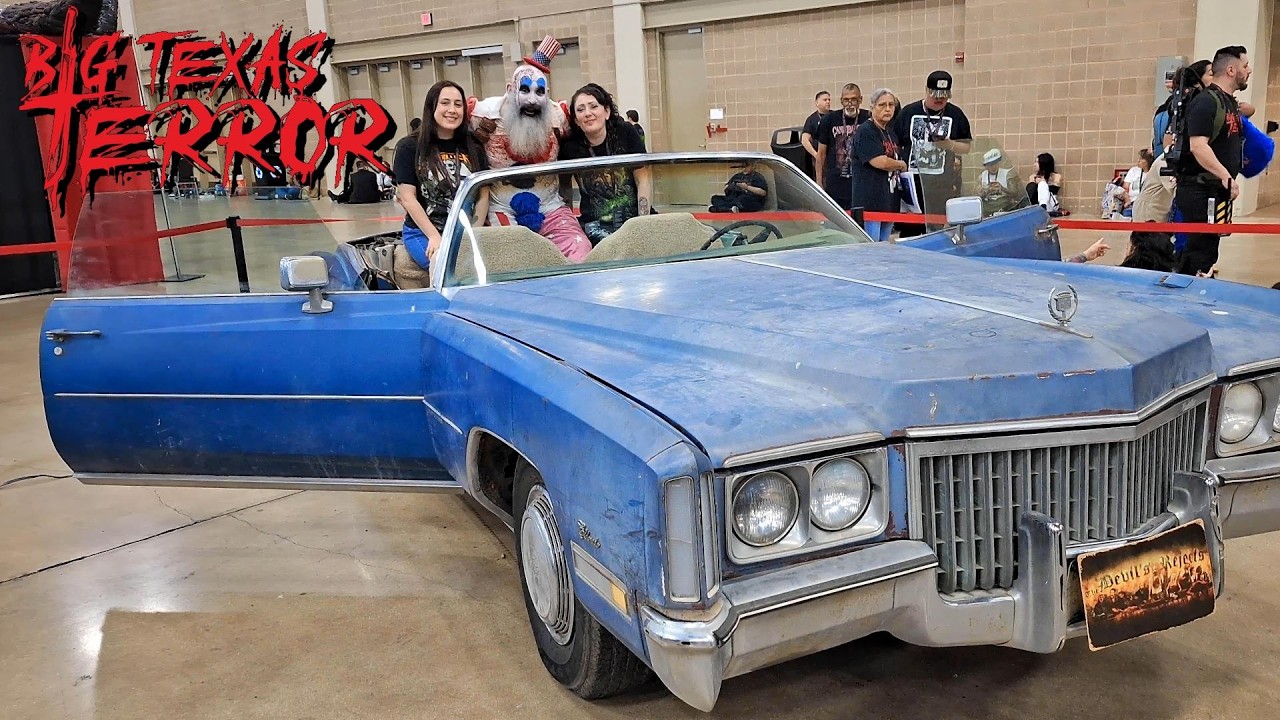 Big Texas Terror 2026 Devil's Reject Screen Used Cadillac Car with Best Captain Spaulding Cosplay 4K