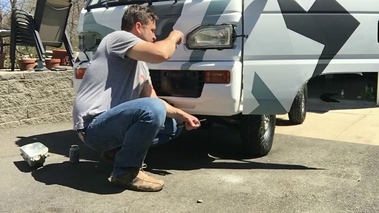 Honda Acty JDM Kei Car, Mini truck project, episode 8. Trim installation and bed liner re-spray