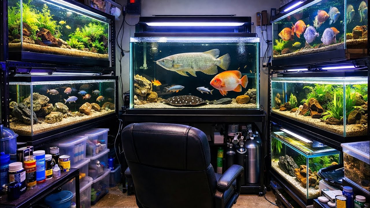 Let's build a fishroom. Aquatropika. #fish #exoticaquariumfish #aquarium #fishing 