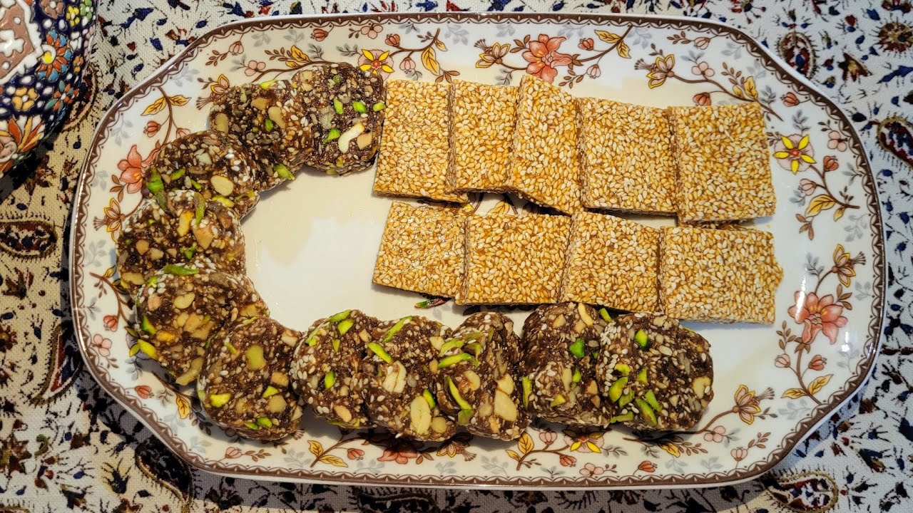 خوشمزه،جذاب و انرژی زا/ معجون خرما وسوهان کنجدی سه سوته/  آموزش آشپزی