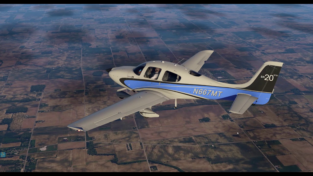 vFlyteAir Simulations Cirrus SR20 For X-Plane 11 KFWA To KIND