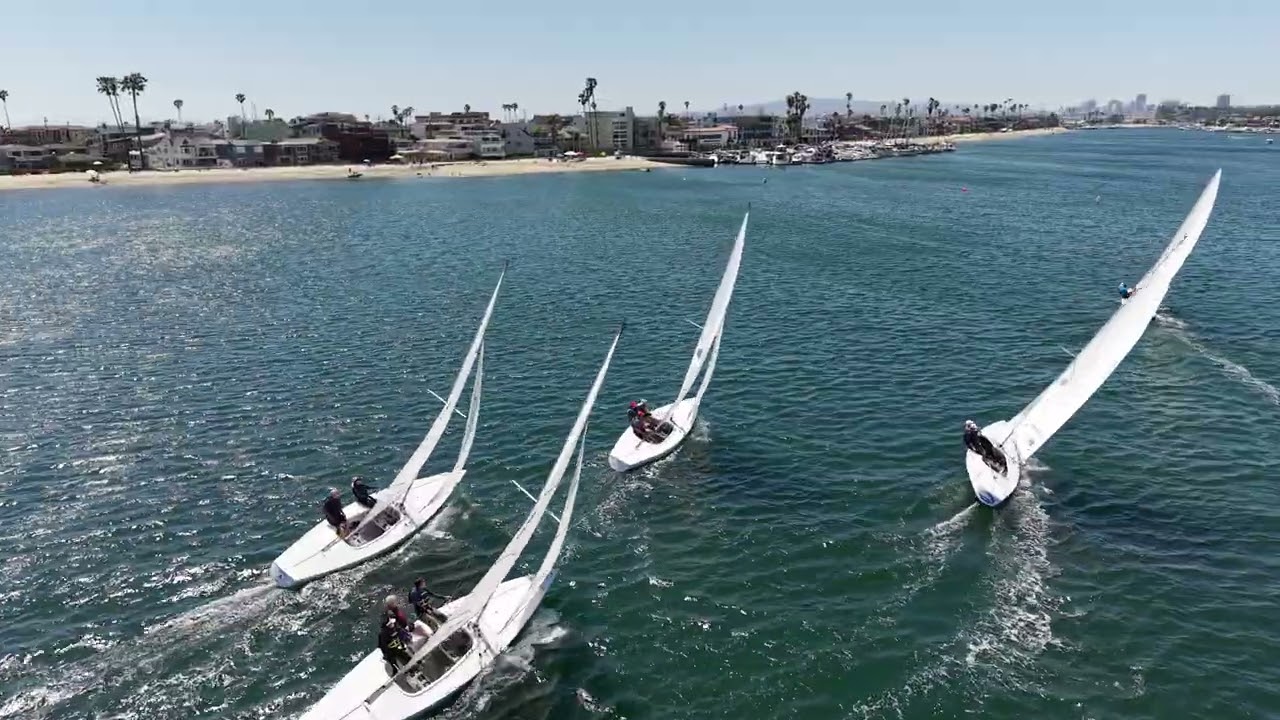 2025 Saturday Soling Regatta 4   April 19   Race 1   start & weather mark