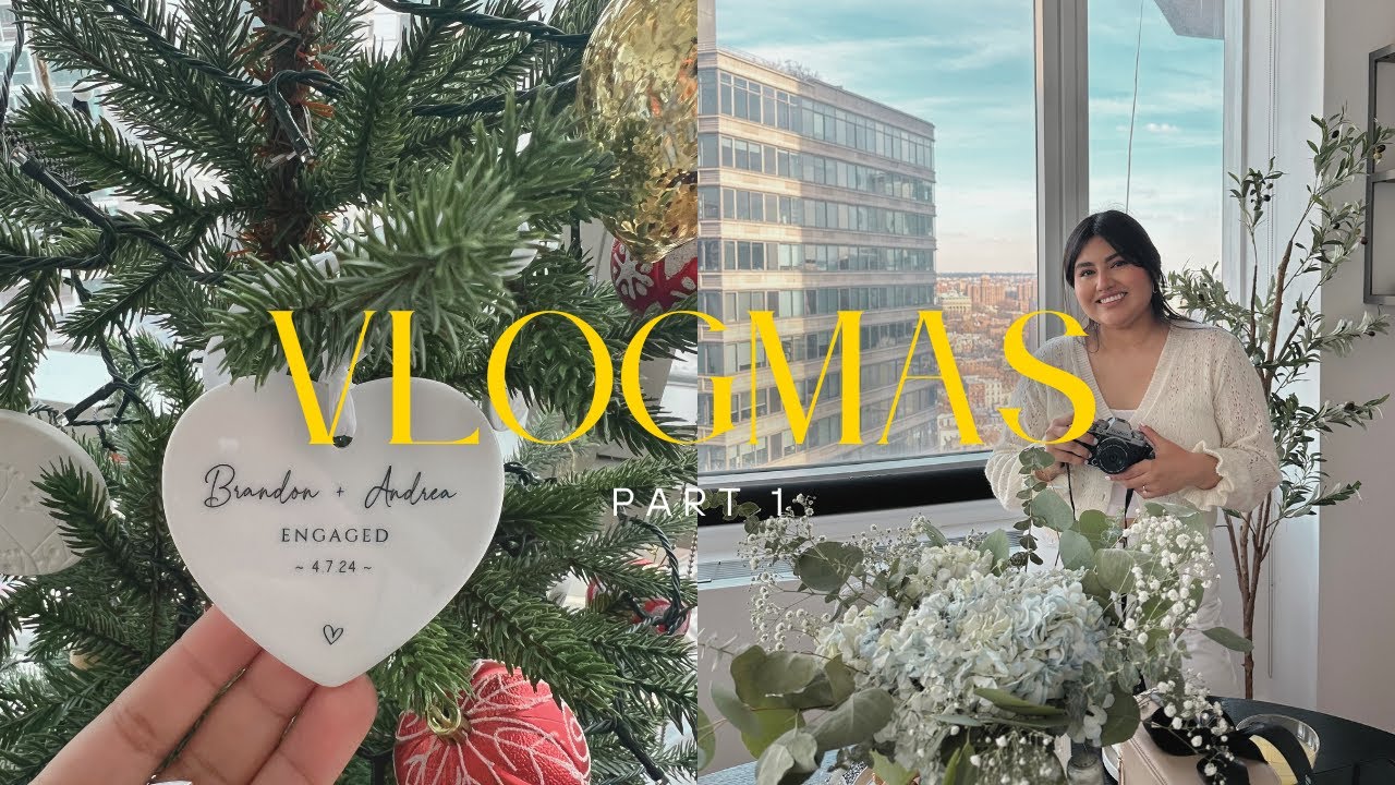 Vlogmas Part 1 | Decorating for Christmas | Advent Calendars | Bridesmaid Proposal Decor Unboxing