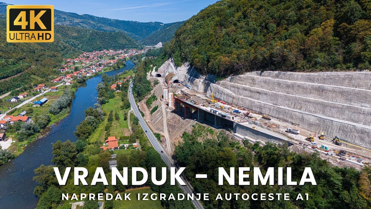【4K】Nemila - Vranduk: Krajem listopada u prometu novi kilometri autoceste od Zenice prema Žepču