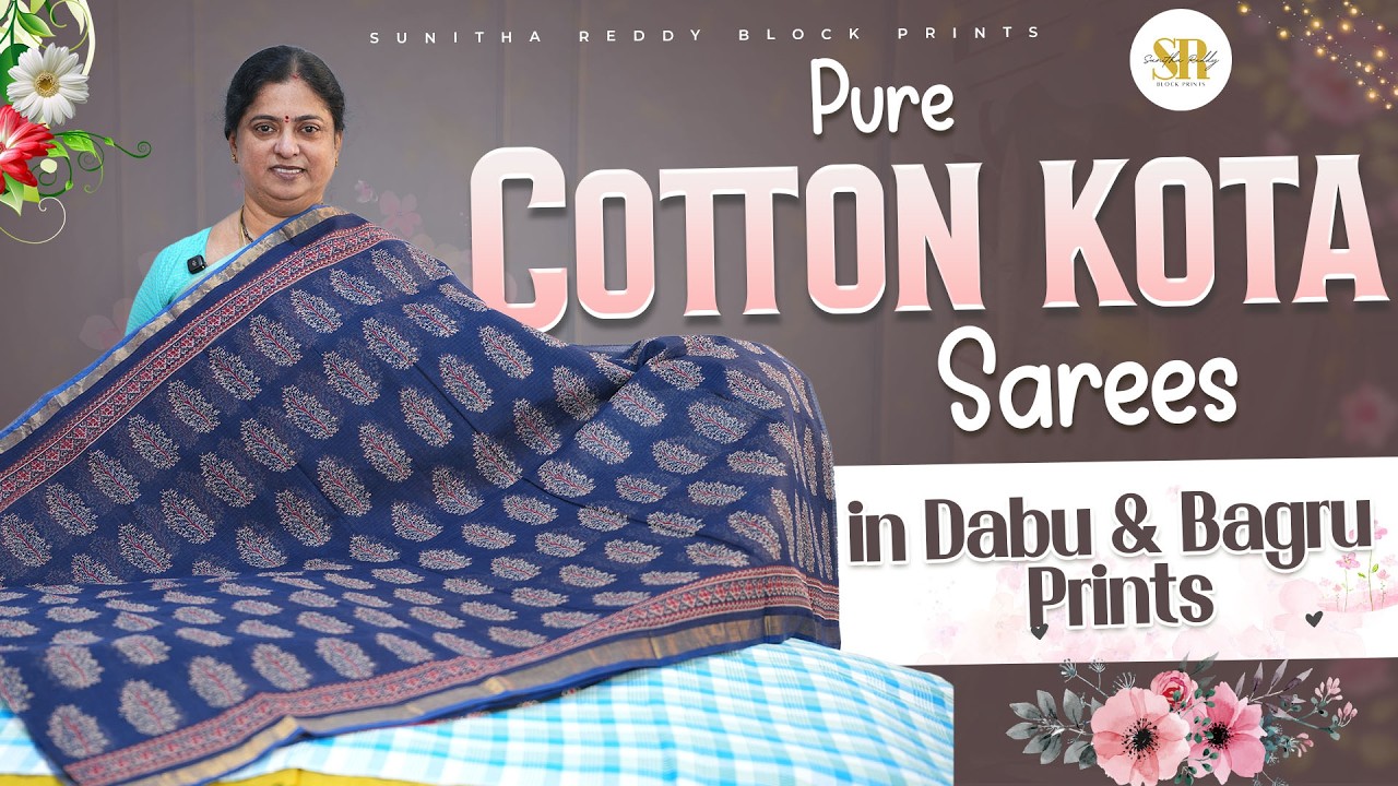 Authentic Dabu & Bagru Print Kota Sarees | Pure Cotton Collection | Jejis Vlogs