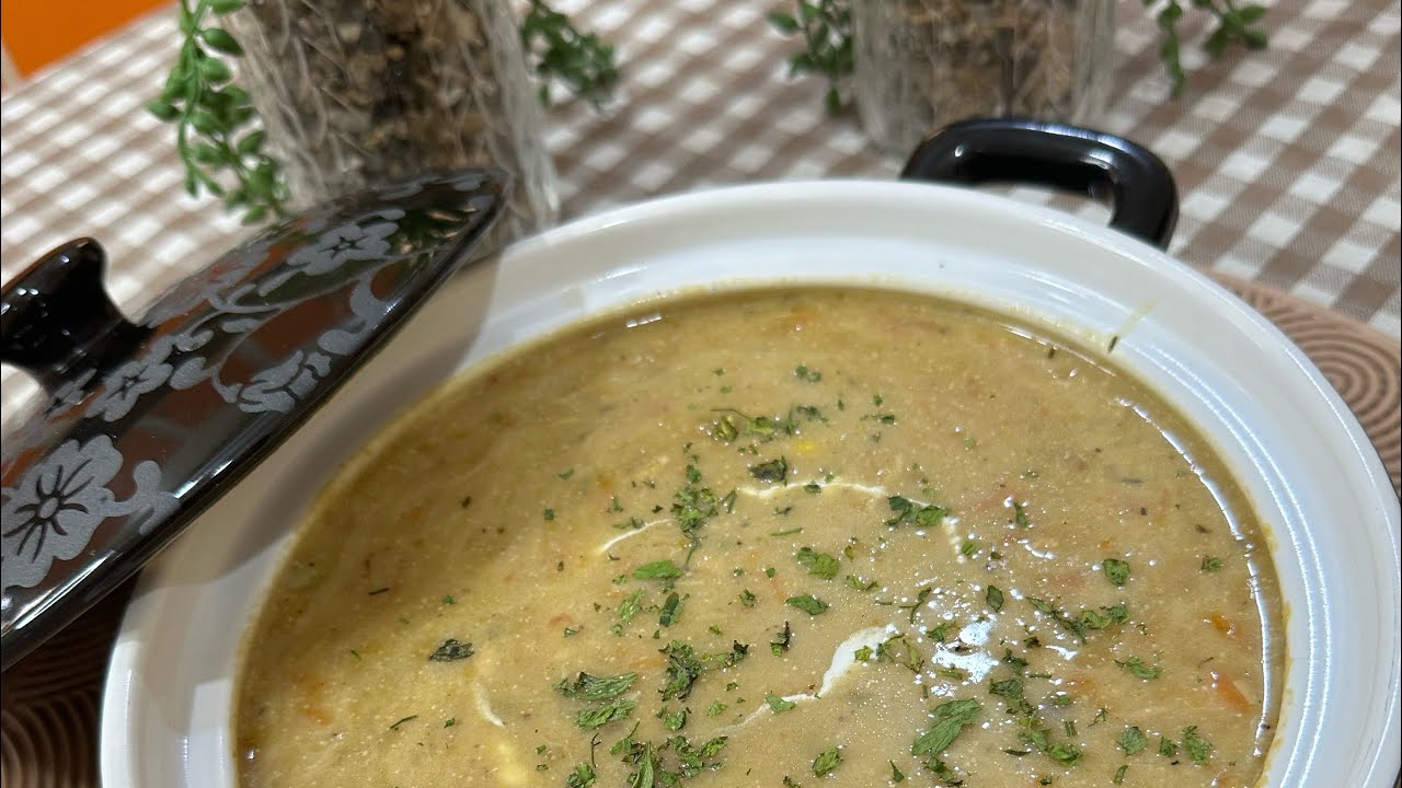 شوربة الدجاج الناطعه بالكريمه