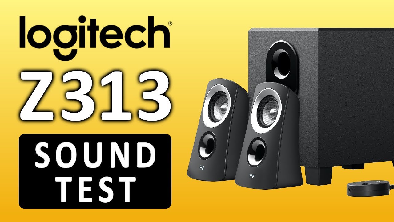 Logitech Z313 speakers sound test - Small and good.