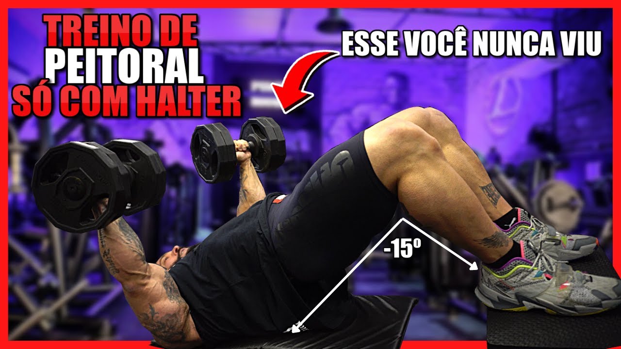 TOP 4 EXERCICIOS INDISPENSÁVEIS PARA TREINAR PEITORAL COM HALTER EM CASA OU NA ACADEMIA