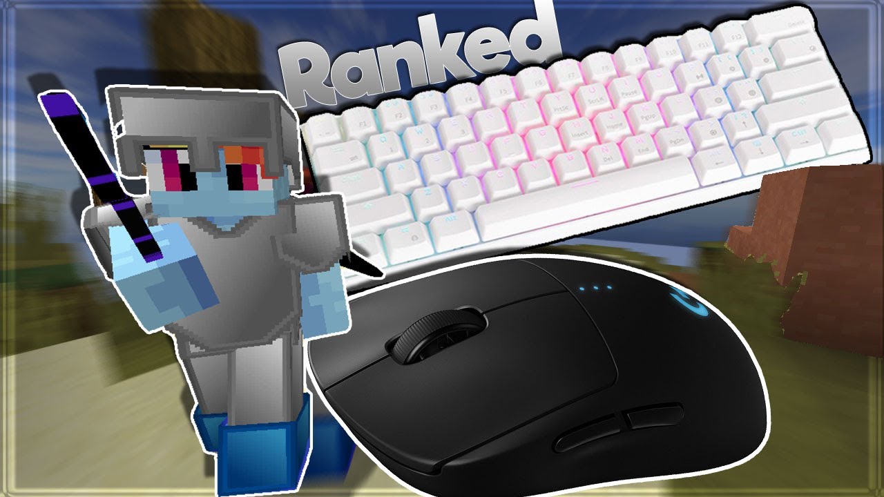 Keyboard & Mouse sounds Ranked Skywars! (Hand CAM)