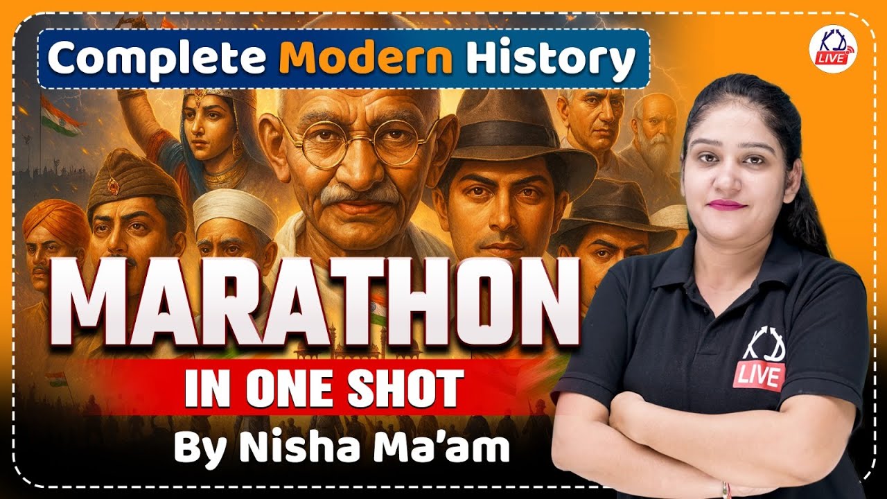HARYANA CET MAINS | HISTORY MARATHON | Complete Modern History in One Shot | By Nisha Ma'am
