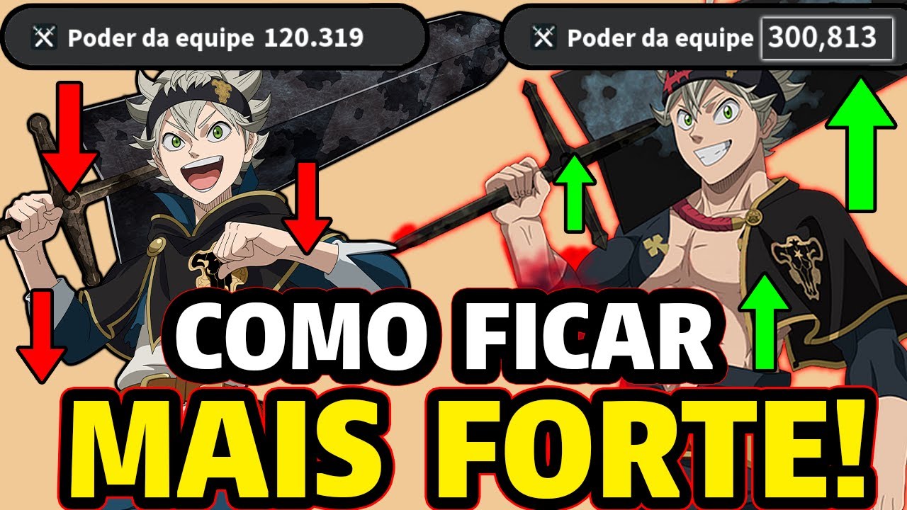 COMO FICAR MAIS FORTE NO JOGO! AUMENTE SEU PODER DE EQUIPE! - Black Clover Mobile