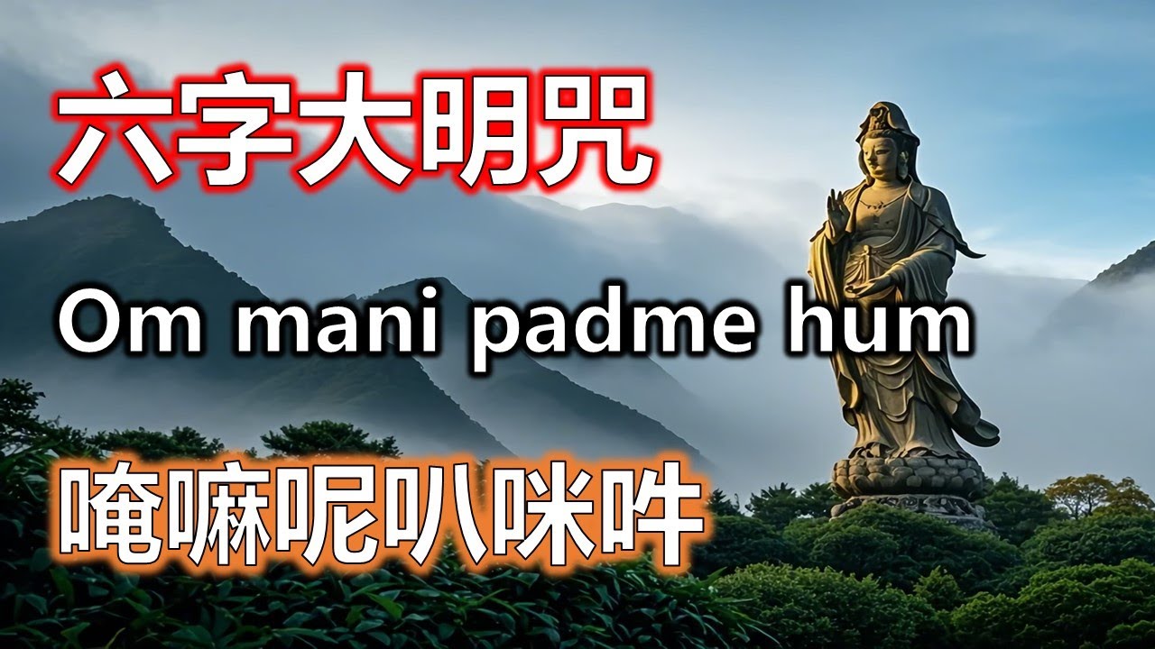 六字真言提升福德力，六字大明咒讓好運持續#大悲咒#觀世音菩薩#準提咒#准提咒