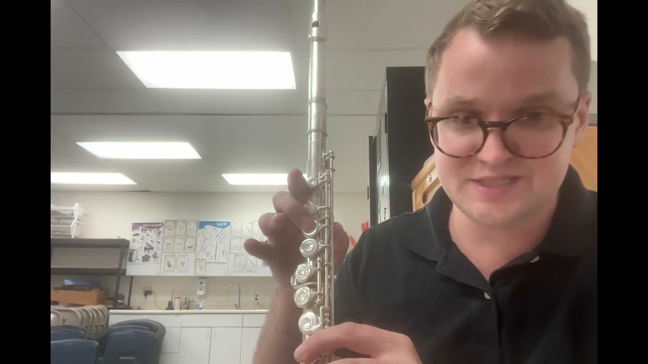 Alternate flute fingerings (B-flat, C, and D)