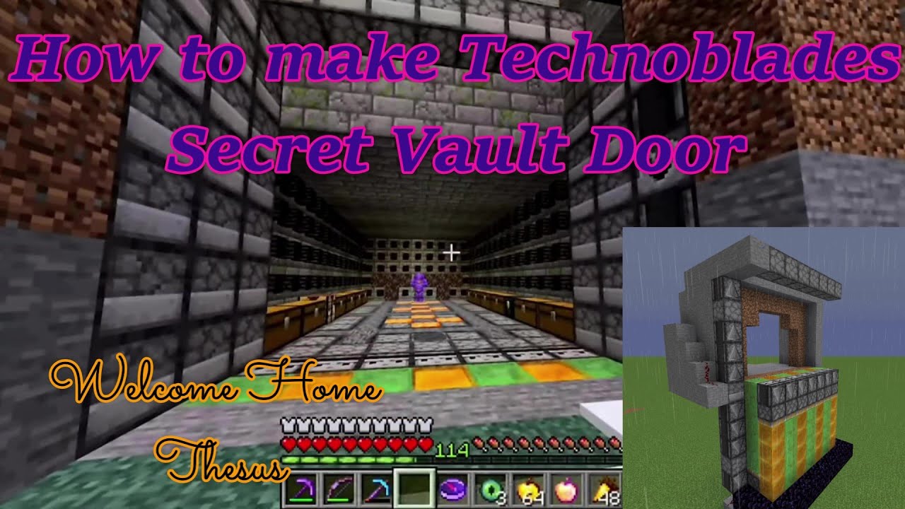 How to make Technoblades Secret Vault Door from the Dream SMP (TECHNOGATE!!!) [Java]