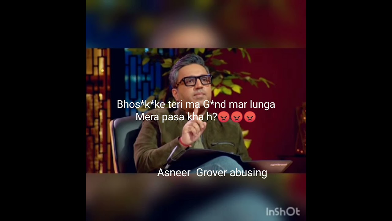 Ashneer Grover abusing in call recording 😠😂😂 no editing clear words | shark tank india host