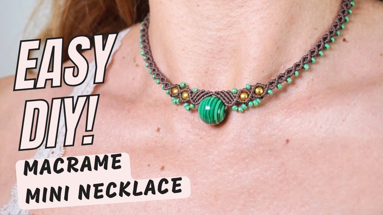 Create a Beautiful Boho Choker Necklace | Easy Micro Macrame Tutorial