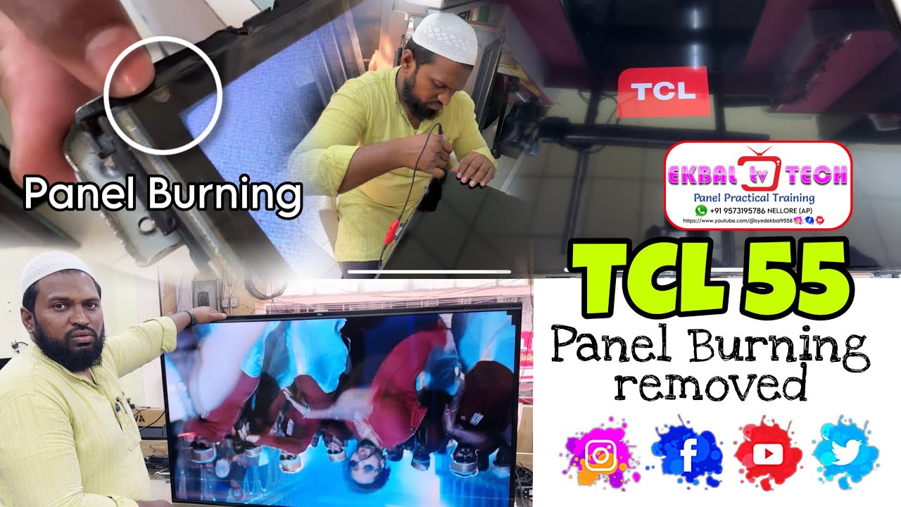 TCL 55 Panel Burning Problem Solve 