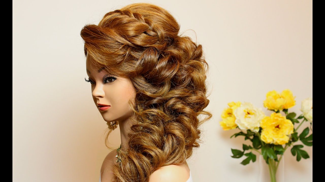 Prom hairstyle for long hair tutorial