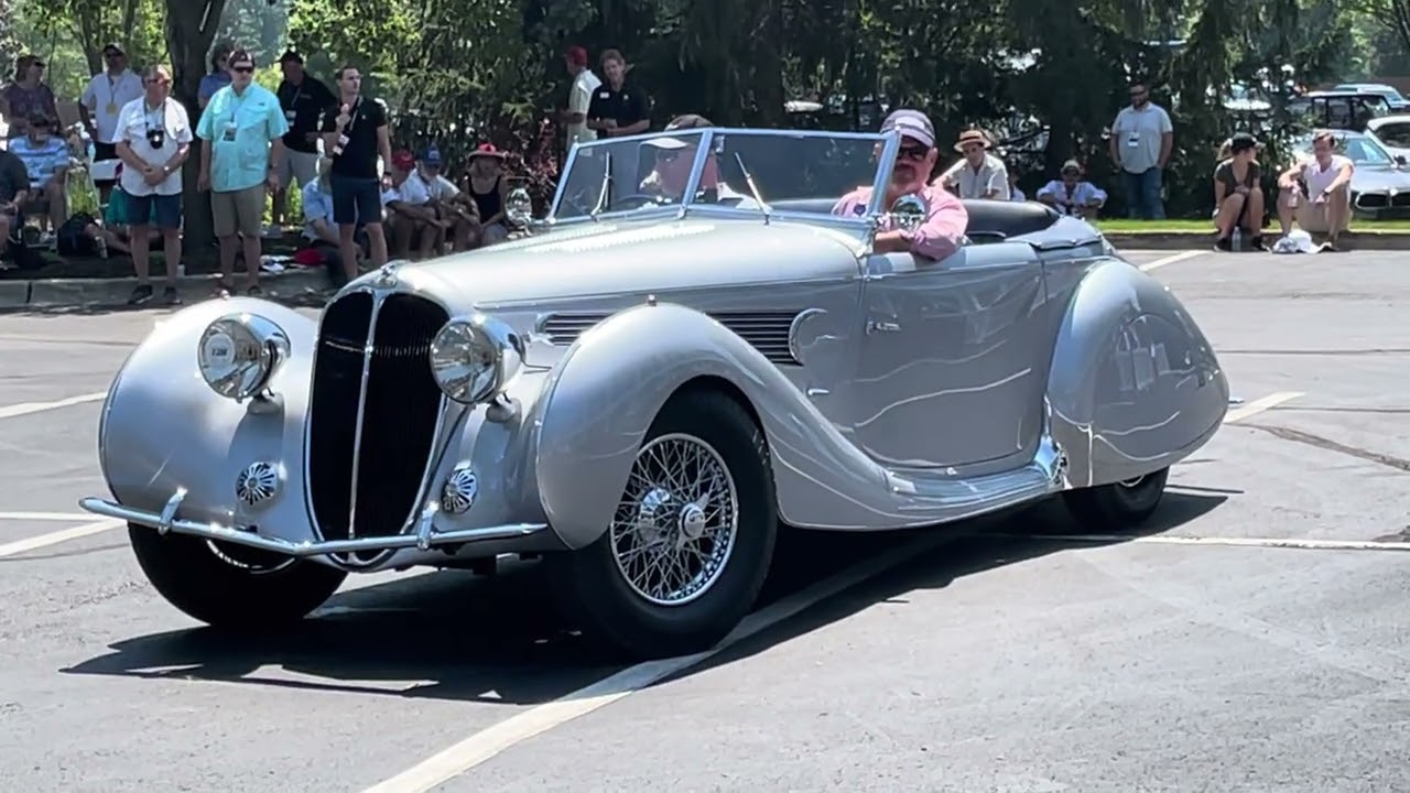 1939  Delahaye 135M Cabriolet at the 2021 Concours d'Elegance of America in Plymouth, Michigan