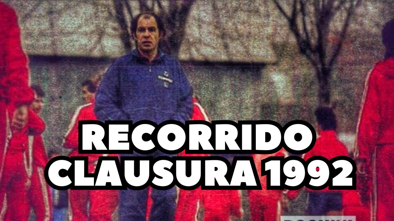 INDEPENDIENTE Recorrido Clausura 1992 fechas 6-8 Todos los partidos