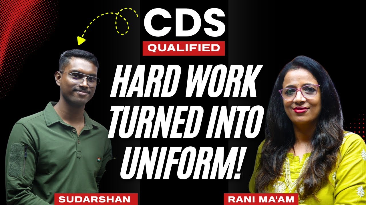 UPSC CDS 2025 | Sudarshan | Hard Work Turned Into Uniform!  | English With Rani Ma'am