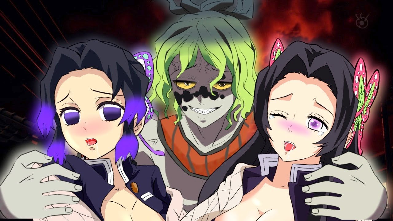 【鬼滅の刃】しのぶとカナエ を遊郭にお持ち帰りした妓夫太郎...【きめつのやいば・demon slayer・귀멸의칼날・あかざ・アニメ・遊郭編・MAD・アフレコ・妓夫太郎・堕姫・童磨・宇随天元　銀魂】