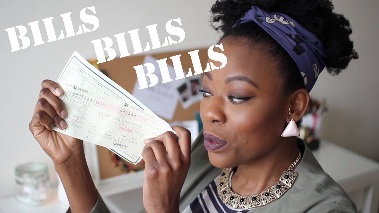 Paying bills in korea