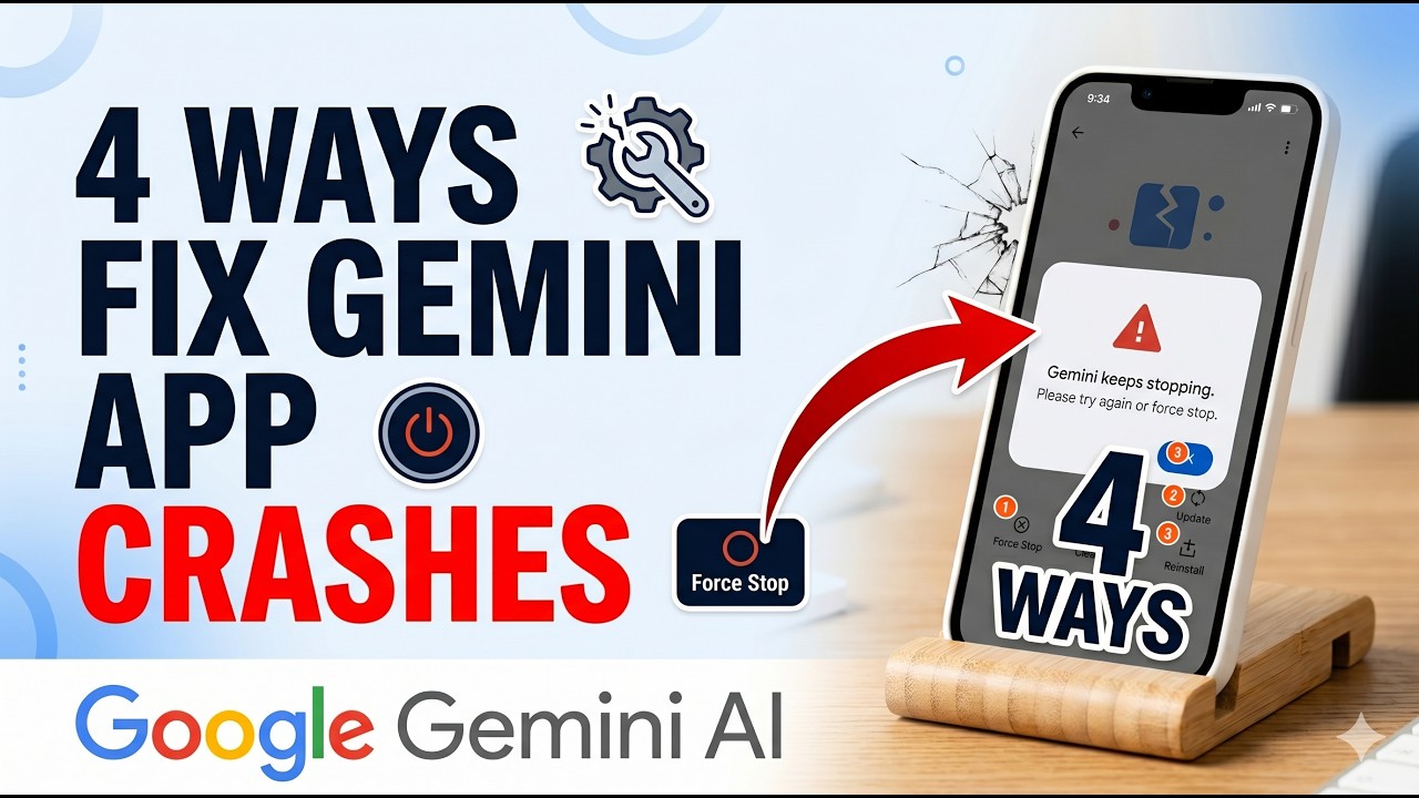 4 способа устранить проблемы со сбоями в работе приложения Google Gemini AI