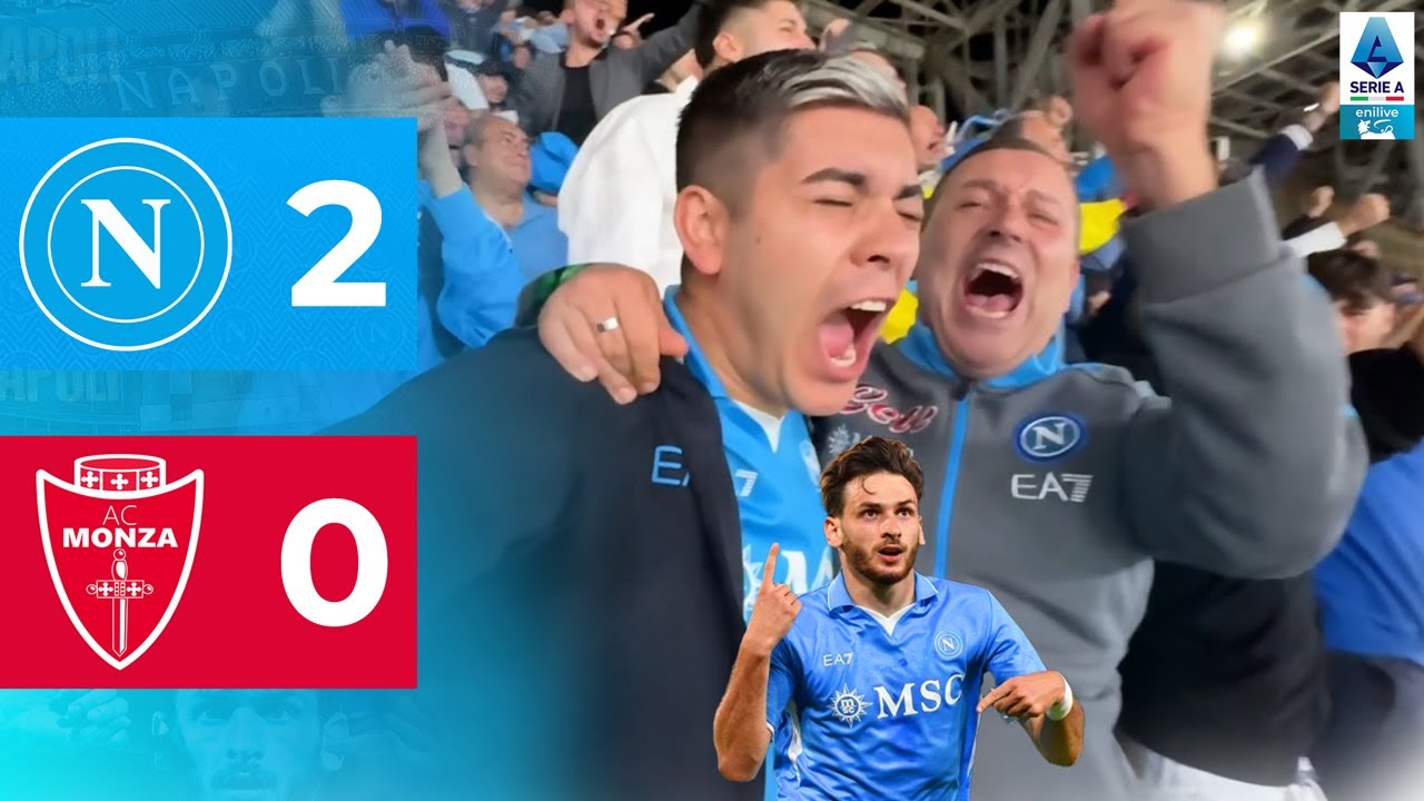 CAPOLISTI!! NAPOLI-MONZA 2-0 | LIVE REACTION NAPOLETANI dallo STADIO MARADONA