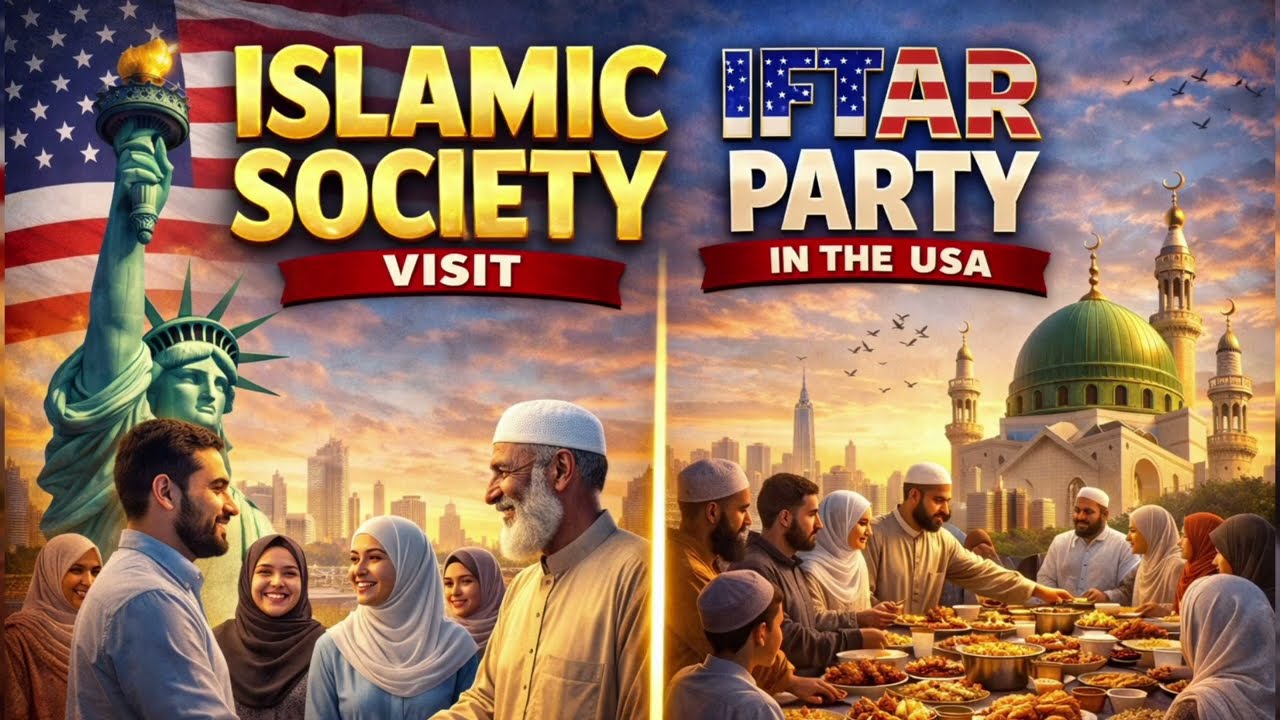 |islamic Society visit | Iftar party in the usa 🇺🇸 | Muslim community | 