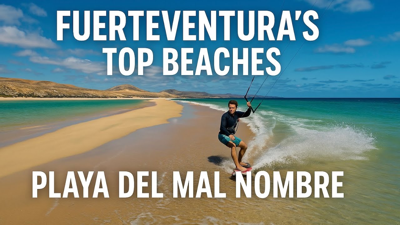 Playa del Mal Nombre – Fuerteventuras spektakulärste Sandbank! Endloser Strand & türkisblaues Wasser
