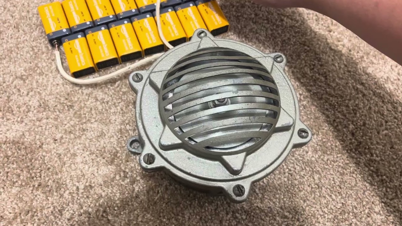Extremely Rare Edwards Model 375 130VDC Alarm Horn Test