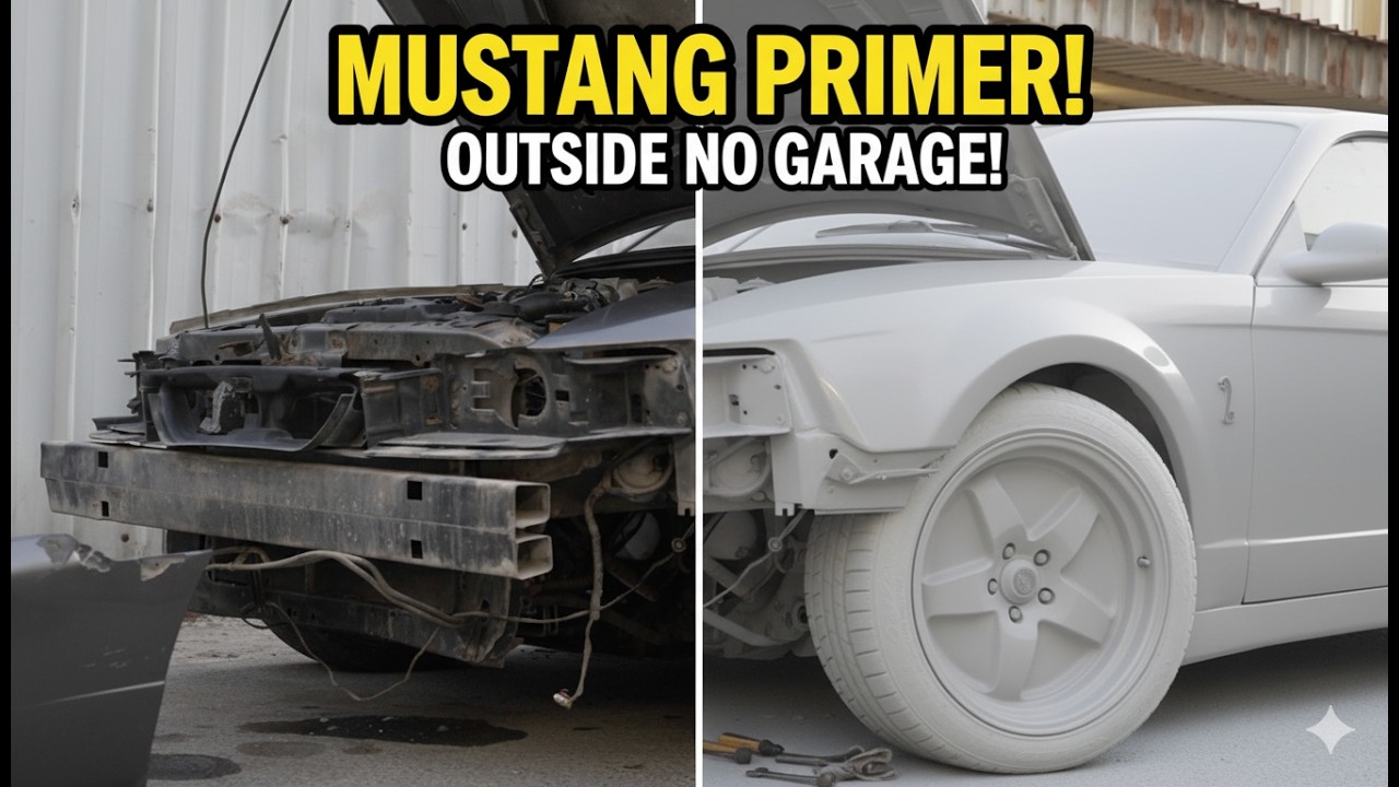 600HP Mustang Project: Finally Getting Primer On The Mustang 5.0