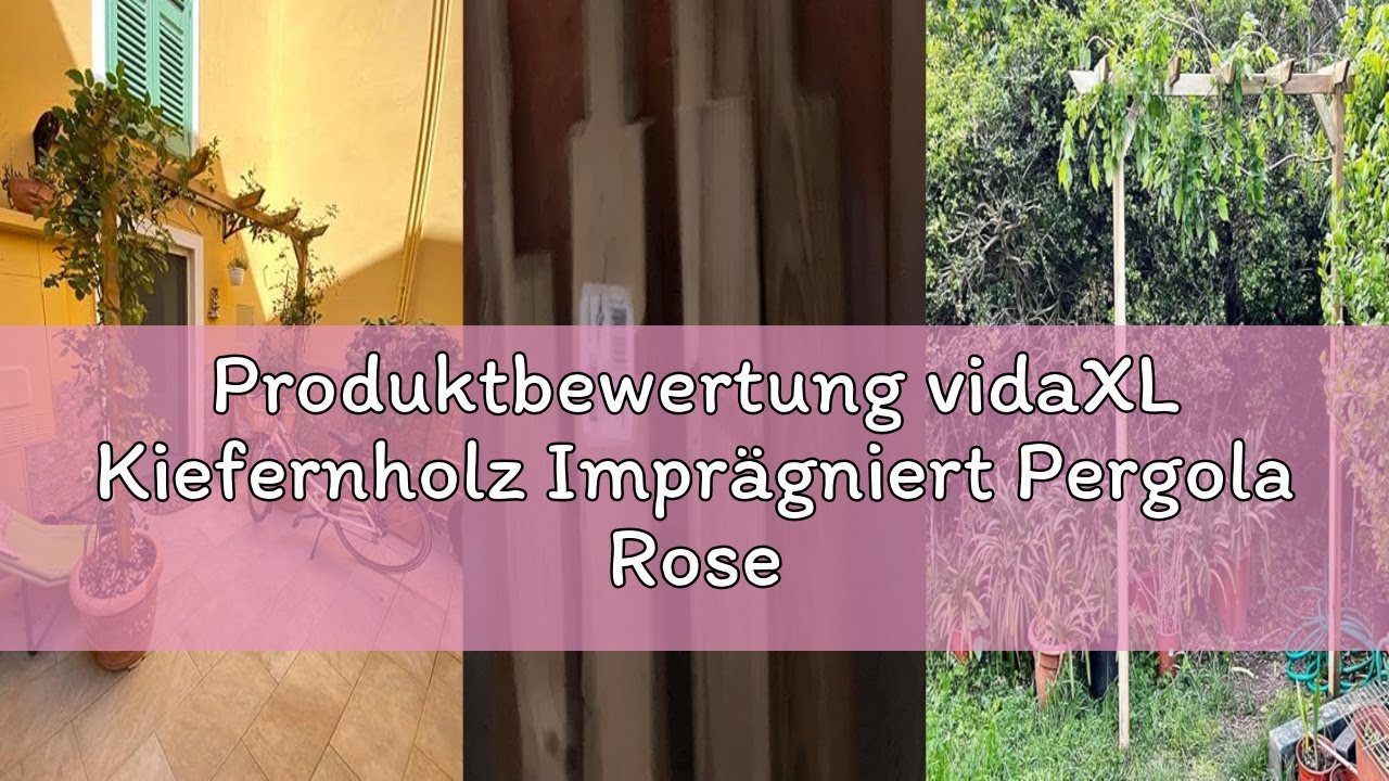 Produktbewertung vidaXL Kiefernholz Imprägniert Pergola Rosenbogen Rankhilfe Holzbogen Spalier